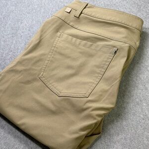 Lululemon ABC‎ Classic Fit Warpstreme Pants Khaki Tan 33x33